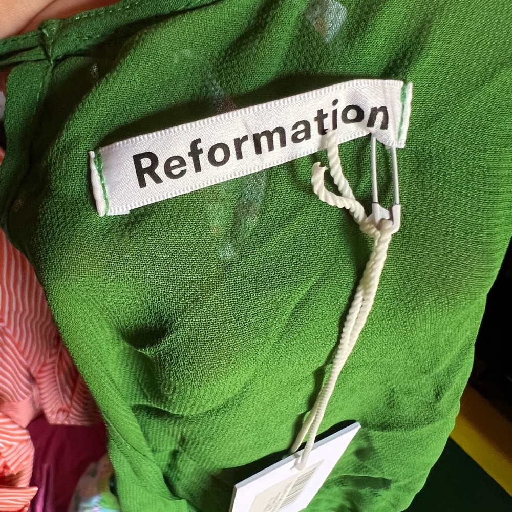 NWT reformation  Amsterdam dress size 8💚 - Picture 4 of 7